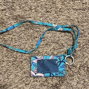 Vera Bradley peacock garden wallet keychain 4